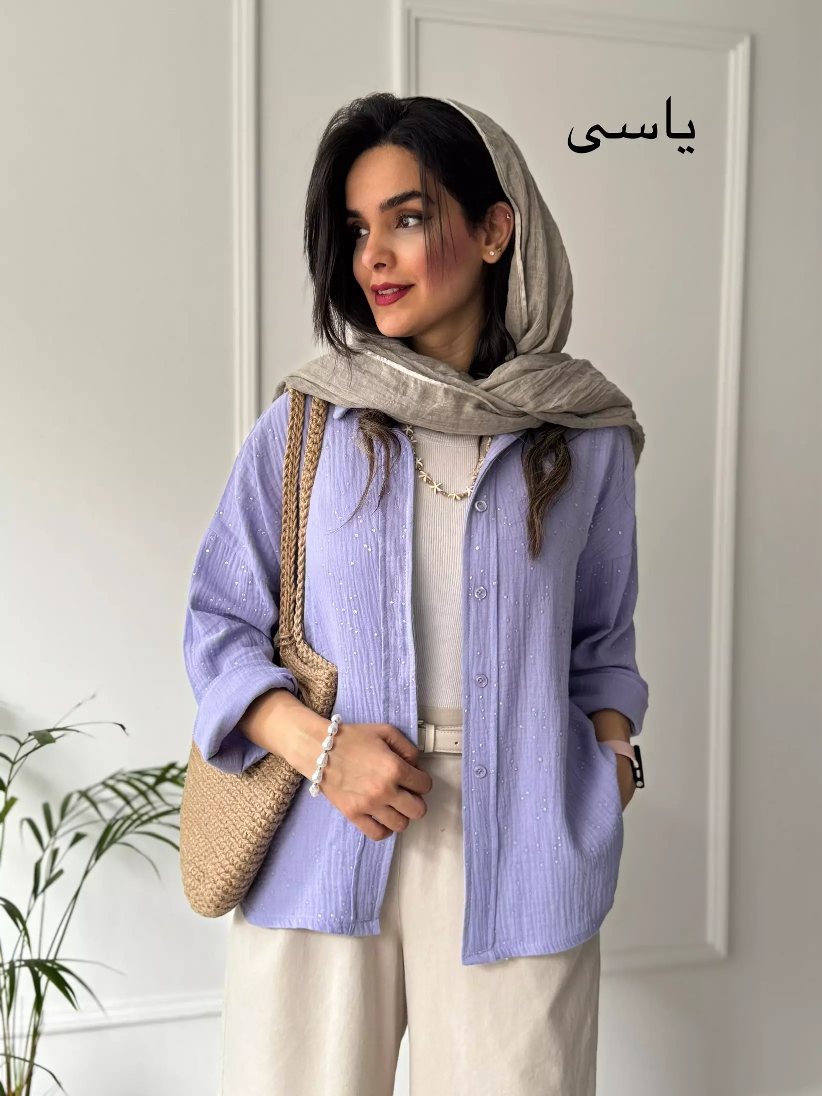 مانتو شومیزی پاستیلی میلانی